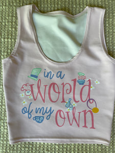 Disney Alice In Wonderland In a world of my own rundisney- READY TO SHIP-XS