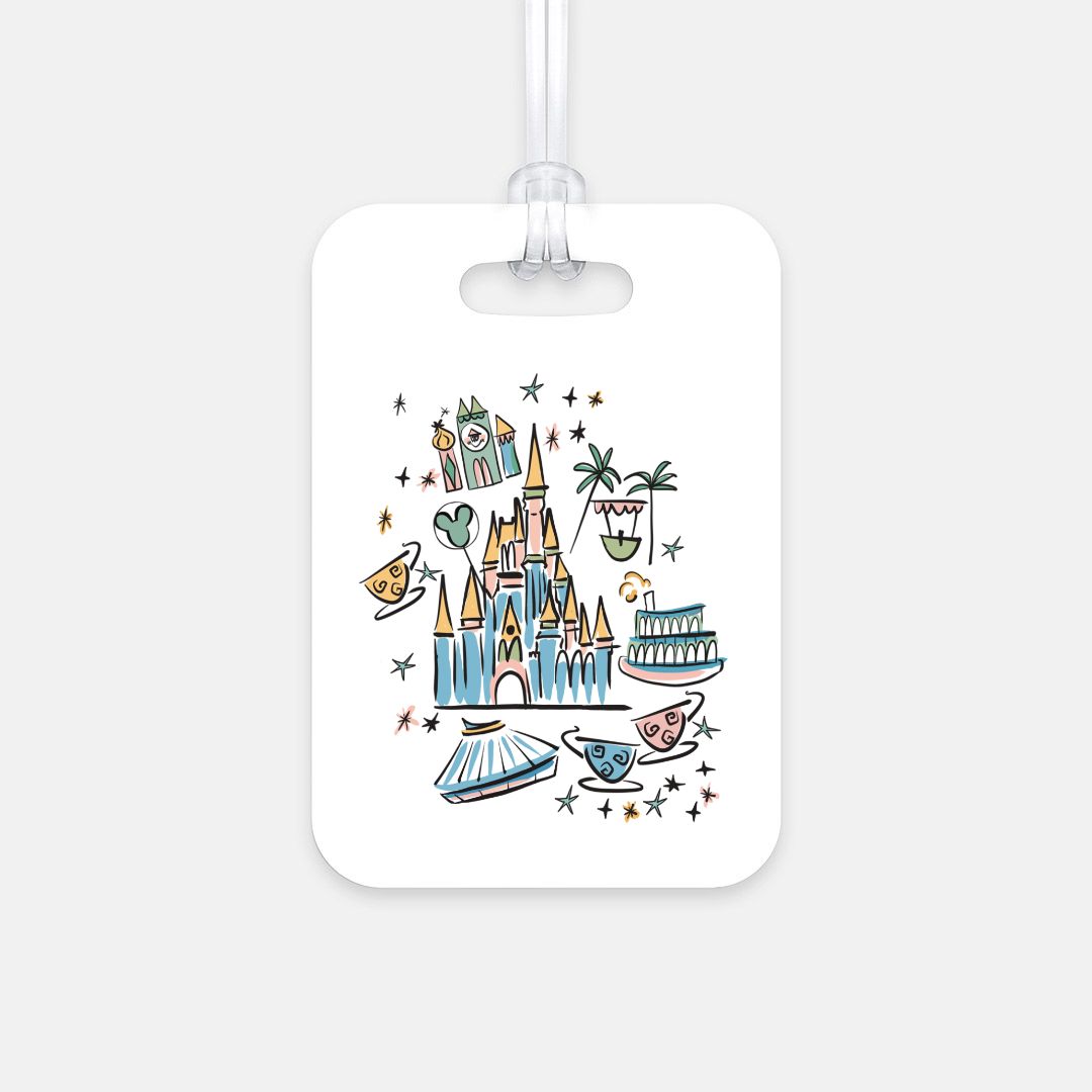 Magic Kingdom Park Luggage Tag WDW Disney Luggage Tag