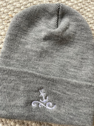 Disney Cruise Mickey anchor cuffed beanie - READY TO SHIP- gray