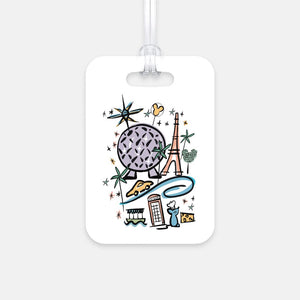 Epcot Park Luggage Tag WDW Disney Parks Luggage Tag