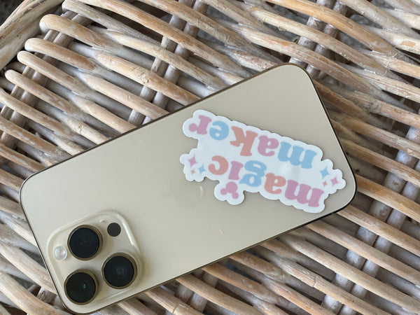 Disney Magic Maker Travel Agent Cast Member Sticker Pastel Disney Sticker for Water Bottles, Laptops, Journals, Kindle