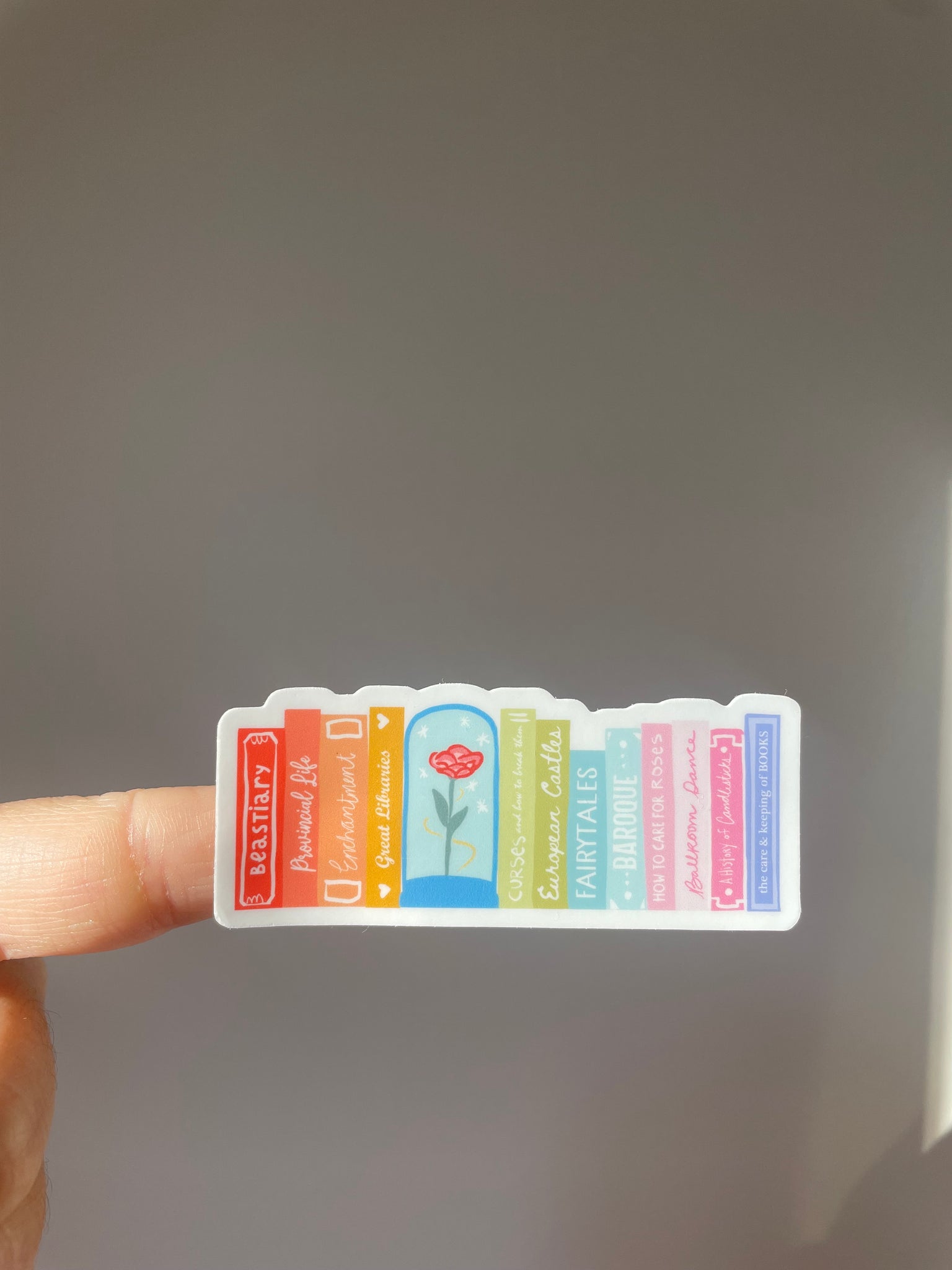 Beauty and the Beast Books Sticker Disney Princess Bookish Belle Fairytales Sticker