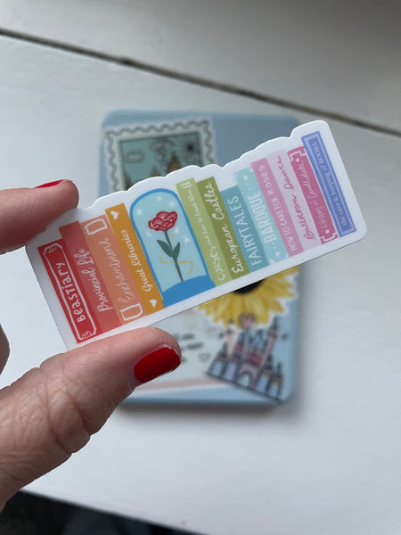 Beauty and the Beast Books Sticker Disney Princess Bookish Belle Fairytales Sticker