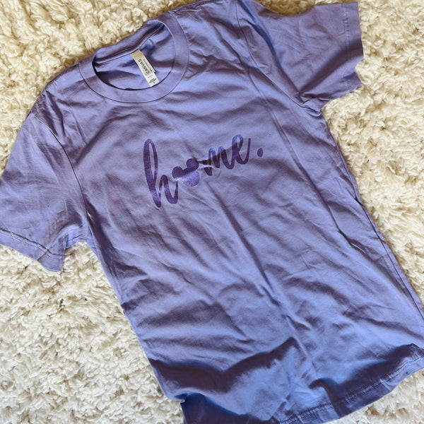 Mickey Home T-shirt Bella Canvas-READY TO SHIP- Purple Shimmer Ink