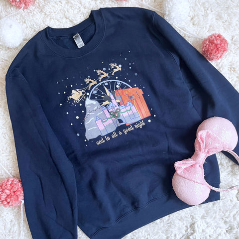 Christmas at Disneyland with Santa Unisex Sweatshirt