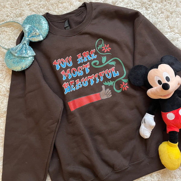 You are Most Beautiful Sweatshirt Disney Animal Kingdom Shirt Vintage Love Disney AK Sweatshirt