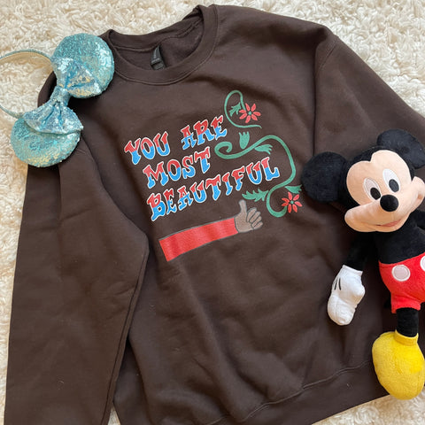 You are Most Beautiful Sweatshirt Disney Animal Kingdom Shirt Vintage Love Disney AK Sweatshirt