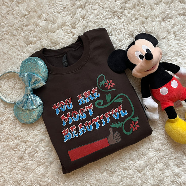 You are Most Beautiful Sweatshirt Disney Animal Kingdom Shirt Vintage Love Disney AK Sweatshirt
