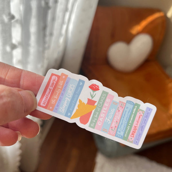 Sleeping Beauty Books Sticker Disney Princess Bookish Aurora Fairytales Sticker