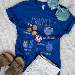 Disney Hanukkah Holiday To Do List Disney Shirt Unisex t-shirt