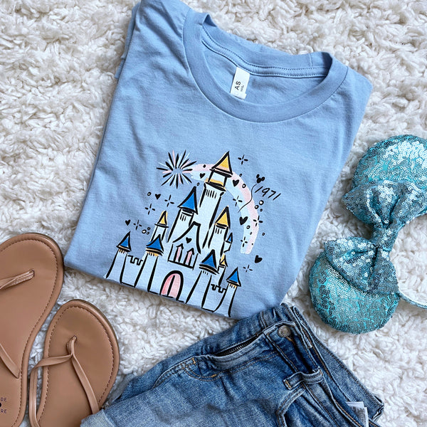 Classic Disney World Castle T-Shirt 1971 Walt Disney Quote Disney World T-Shirt