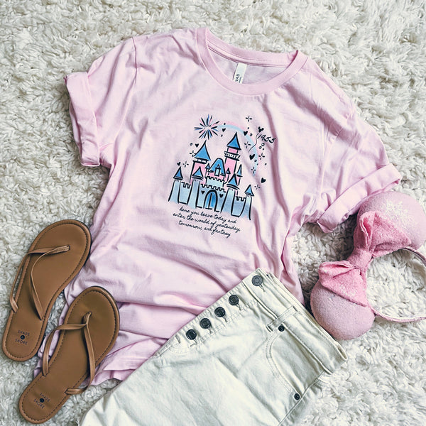 Classic Disneyland Castle T-Shirt 1955 Walt Disney Quote Disneyland T-Shirt