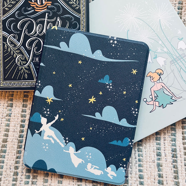 Peter Pan Kindle Case Off to Neverland London Nightsky Disney Kindle Case - Multiple Sizes