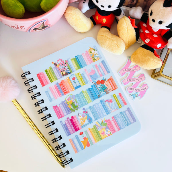 Disney Princesses Spiral Journal Glossy Cover 5 x 7 Wide Rule 150 Lined Pages Bookish Notebook