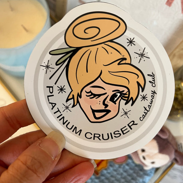 Disney Cruise PLATINUM Club Sticker Tinkerbell- DCL Castaway Club Disney Cruise Sticker