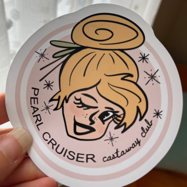 Disney Cruise PEARL Club Sticker Tinkerbell- DCL Castaway Club Disney Cruise Sticker