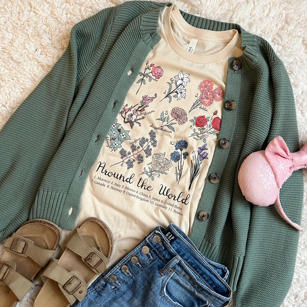 Epcot Flowers T-shirt Disney Flower and Garden Shirt World Showcase Flowers T-Shirt