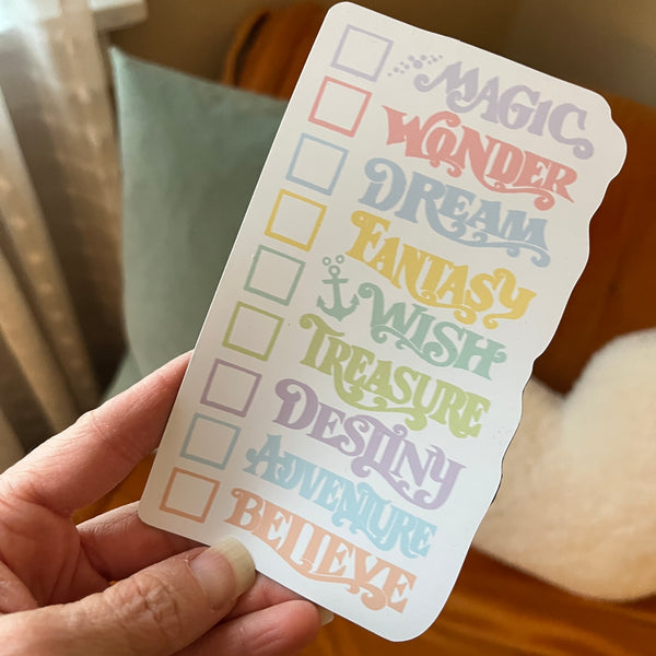 Disney Cruise Ships Magnet Writable 4 x 6 Magnet Pastel ALL DCL Ships- with Adventure