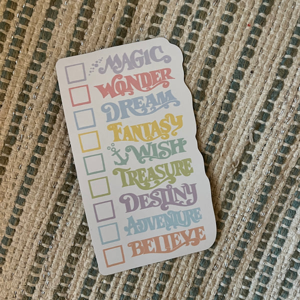 Disney Cruise Ships Magnet Writable 4 x 6 Magnet Pastel ALL DCL Ships- with Adventure