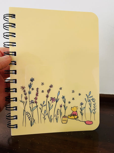 Winnie the Pooh Journal Spiral with Glossy Cover 5 x 7 Wide Rule 150 Lined Pages Disney Notebook