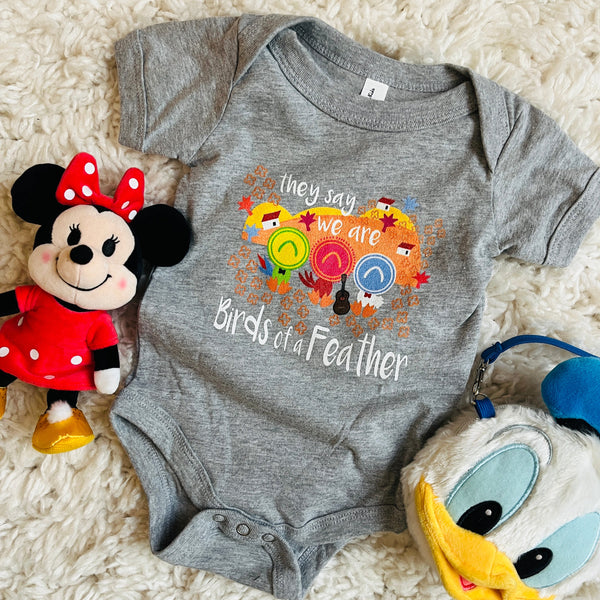Three Caballeros Baby Onesie Birds of a Feather Baby Disney Baby Onesie