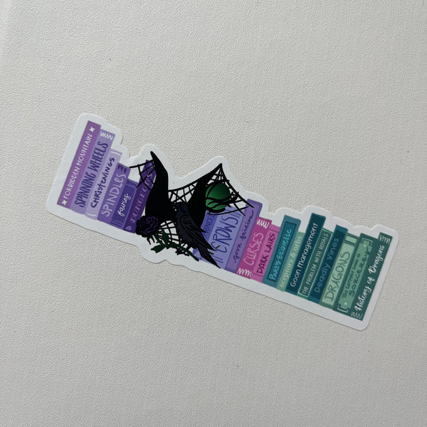 Maleficent Sticker Disney Villains Gift Bookshelf Sleeping Beauty Disney Books Sticker