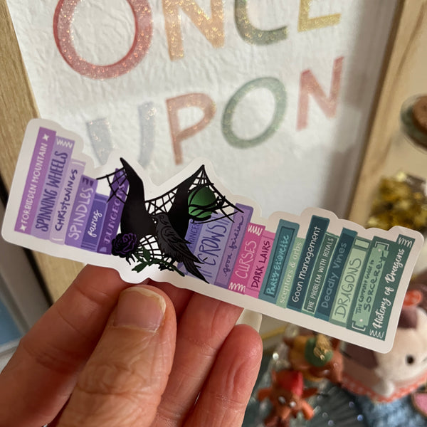 Maleficent Sticker Disney Villains Gift Bookshelf Sleeping Beauty Disney Books Sticker
