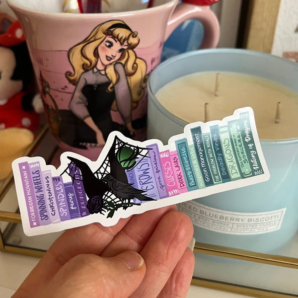 Maleficent Sticker Disney Villains Gift Bookshelf Sleeping Beauty Disney Books Sticker
