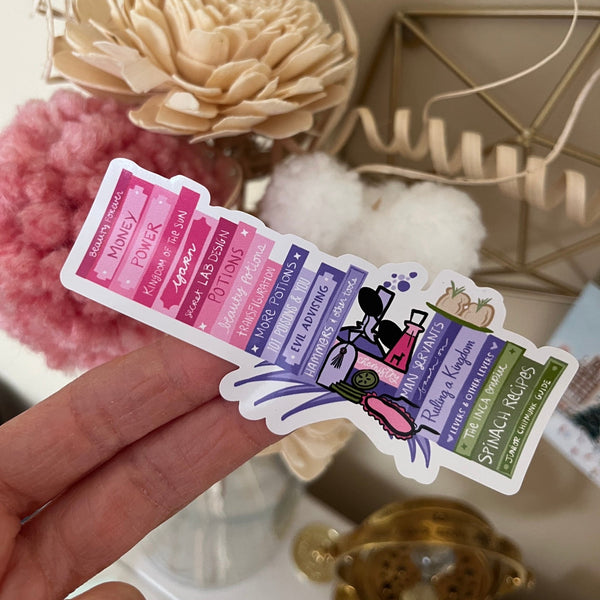 Yzma Books Sticker Emperor's New Groove Disney Villains Sticker Bookish Villains Fairytales Sticker