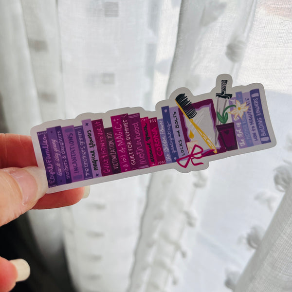 Mother Gothel Books Sticker Rapunzel Disney Villains Sticker Bookish Villains Fairytales Sticker