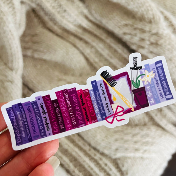 Mother Gothel Books Sticker Rapunzel Disney Villains Sticker Bookish Villains Fairytales Sticker