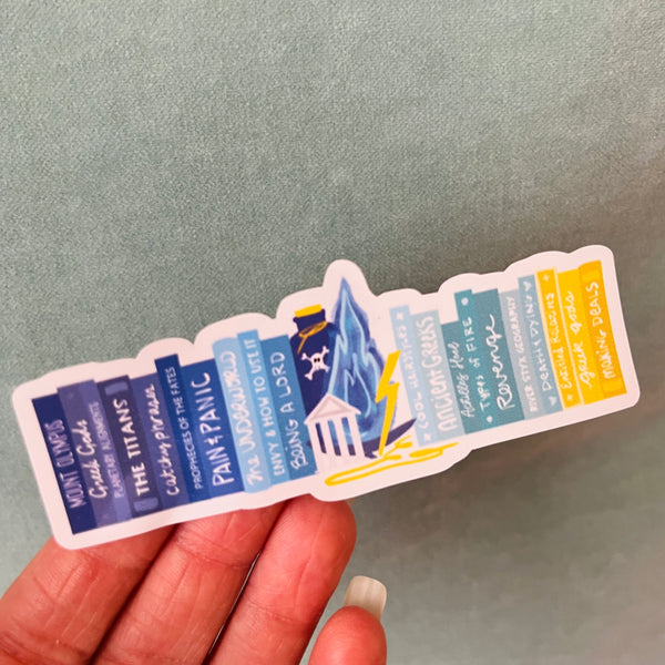 Hades Books Sticker Hercules God of Underworld Disney Villains Sticker Bookish Villains Fairytales Sticker