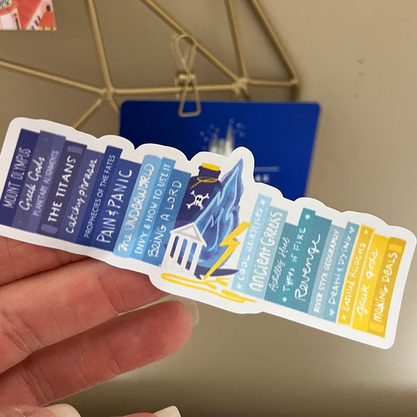 Hades Books Sticker Hercules God of Underworld Disney Villains Sticker Bookish Villains Fairytales Sticker