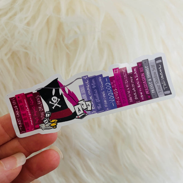 Dr. Facilier Books Sticker Princess and the Frog Disney Villains Sticker Shadow Man Bookish Villains Fairytales Sticker