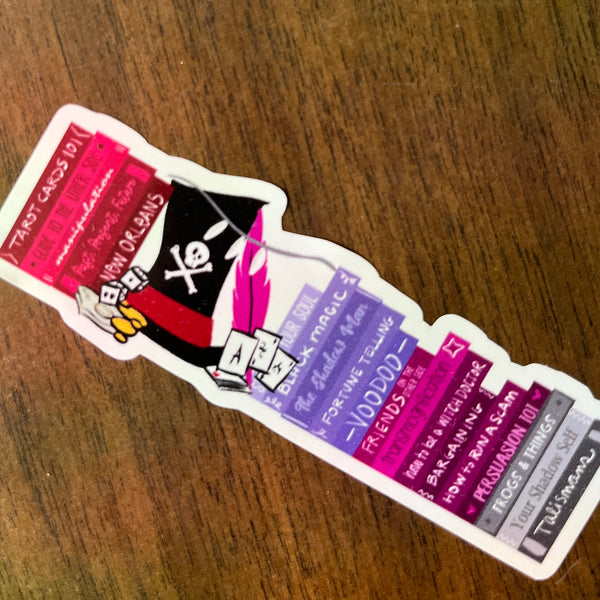 Dr. Facilier Books Sticker Princess and the Frog Disney Villains Sticker Shadow Man Bookish Villains Fairytales Sticker