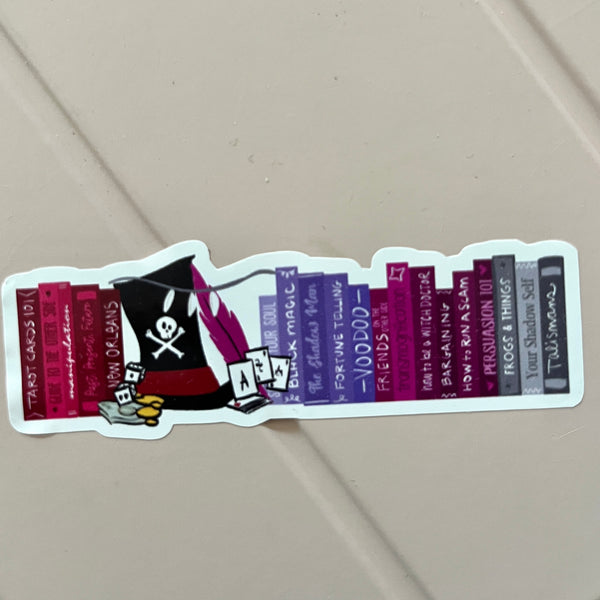 Dr. Facilier Books Sticker Princess and the Frog Disney Villains Sticker Shadow Man Bookish Villains Fairytales Sticker