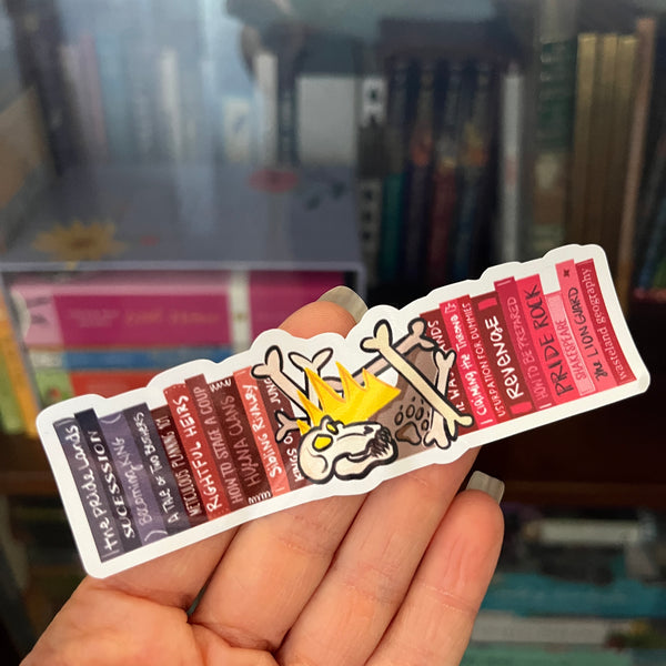 Scar Books Sticker Lion King Disney Villains Sticker Bookish Villains Fairytales Sticker