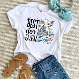 Disney Magic Kingdom T-Shirt Best Day Ever Disney Trip T-Shirt