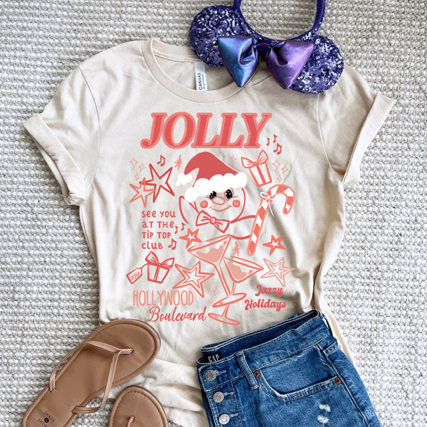Disney Santa Ollie Gingerbread T-Shirt Jollywood Nights Hollywood Studios Christmas T-Shirt