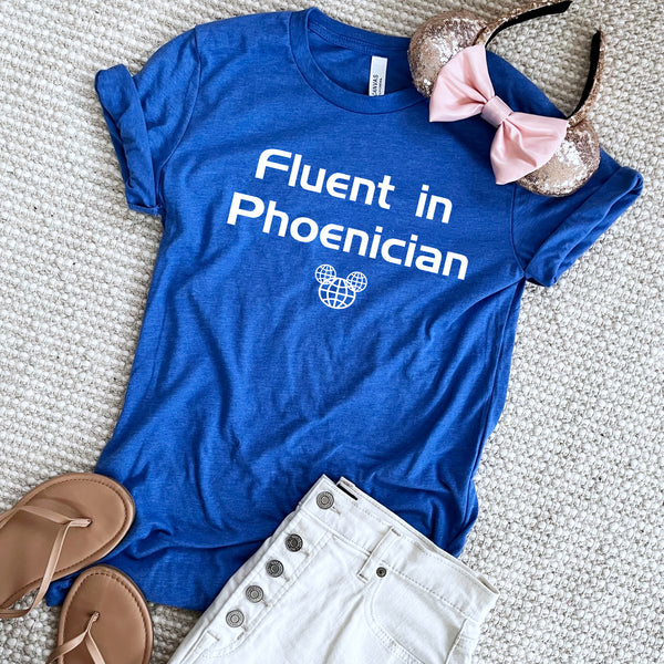 Spaceship Earth EPCOT T-Shirt Fluent in Phoenician Mickey Disney World Epcot T-Shirt