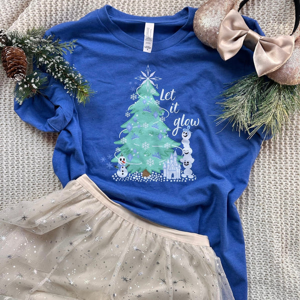 Disney Christmas Frozen Princess Elsa Holiday Tree Unisex t-shirt
