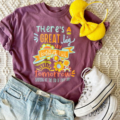 Carousel of Progress T-Shirt COMFORT COLORS Great Big Beautiful Tomorrow Disney World Ride T-Shirt