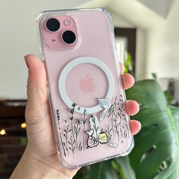 Piglet Wildflowers iPhone Disney MagSafe Case Winnie the Pooh Springtime iPhone Case