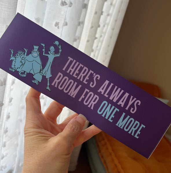 Haunted Mansion Car Magnet Disney Hitchhiking Ghosts- Always Room for One More