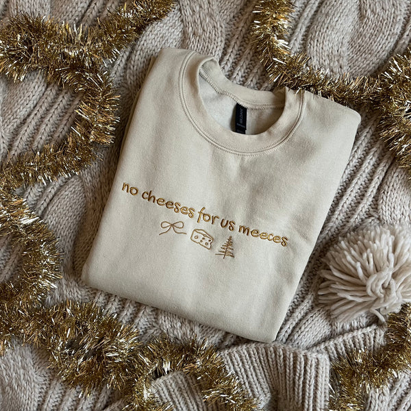 Muppets Christmas Carol No Cheeses for us Meeces Embroidered Holiday sweater Disney Unisex Sweatshirt