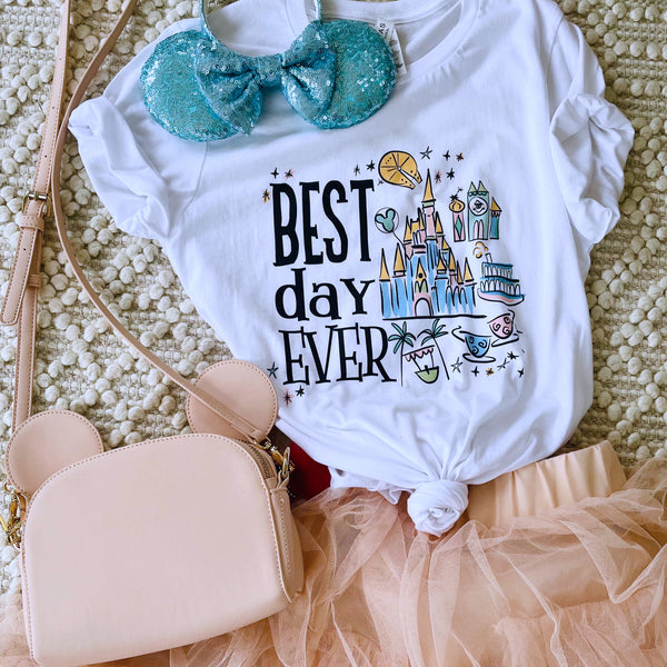 Disney Best Day Ever T-Shirt Disney Family Vacation Shirt Magic Kingdom Disneyland T-Shirt