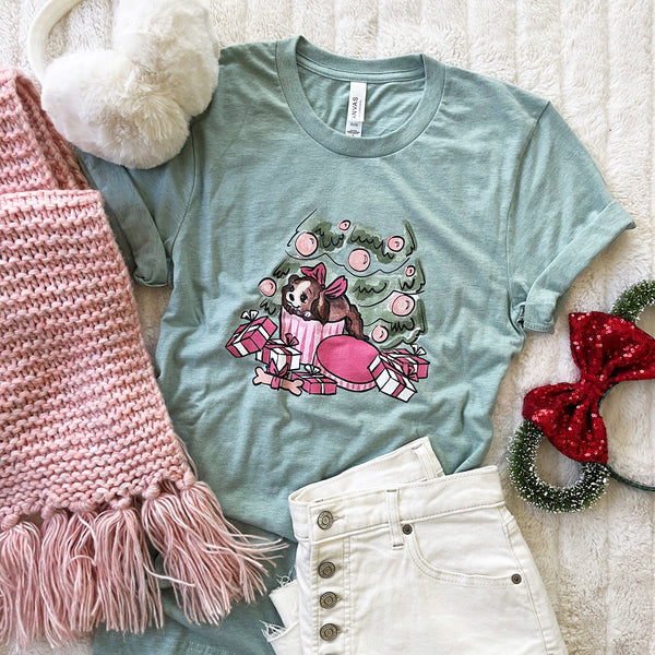 Christmas Puppy T-shirt Disney Lady and the Tramp Christmas T-Shirt