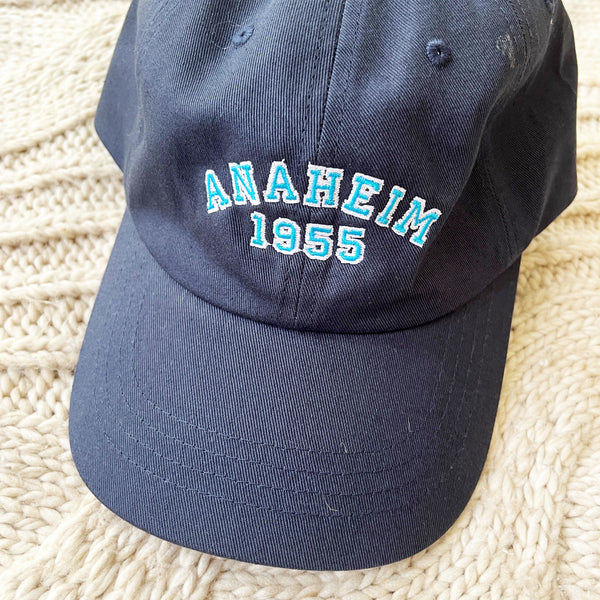 Disney College Hat 1955 Disneyland Anaheim EMBROIDERED Disney University Hat