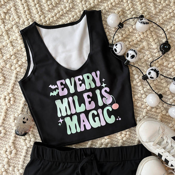 runDisney Halloween crop Every Mile is Magic Pastels Disneyland running Crop Top