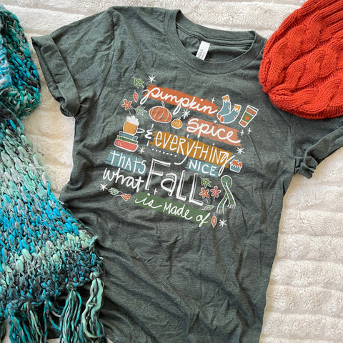 Pumpkin Spice T-Shirt And Everything Nice Cozy Fall T-shirt